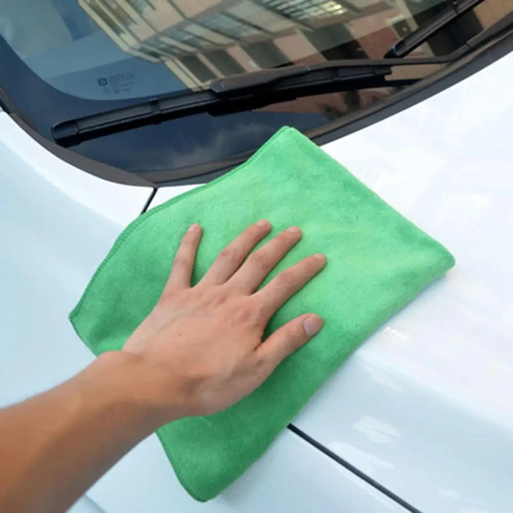 Microfiber Cloth Car Wash Towel Motorcycle Car Drying Towel Wash Auto Detailing Cloth Cleaning Tools 30x30cm  Car Cleaning