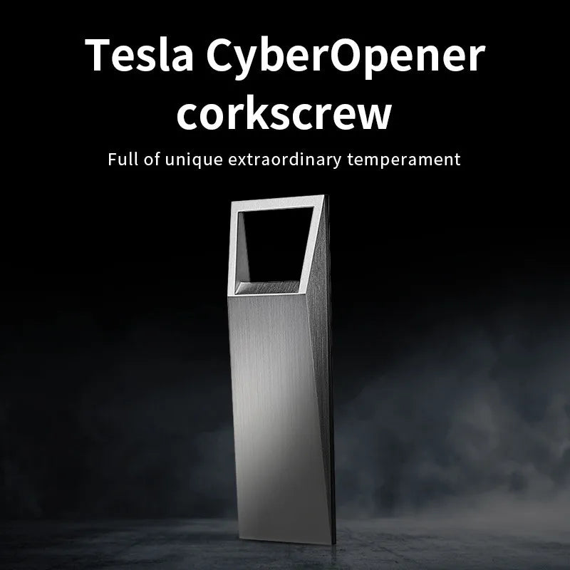 Shaped Bottle Opener Stainless Steel For Tesla Cybertruck Creatively Characteristic Unique Interior Decorative Opener